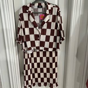 Dressed in LALA skirt and crop top